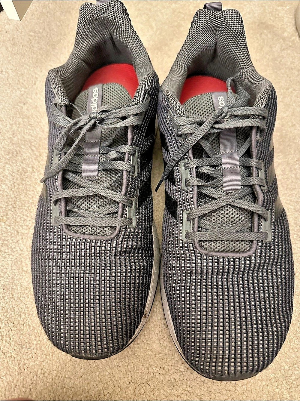 adidas Swift Run Athletic Shoes Gray/Black Mens US 12